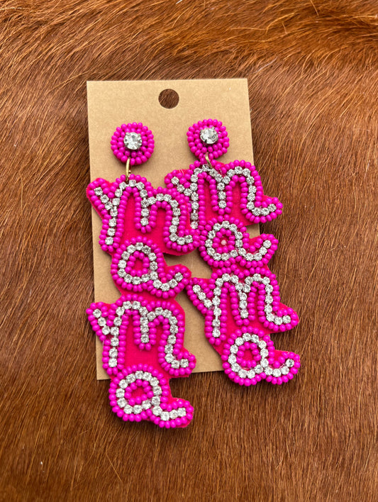 Beaded MAMA - Earring