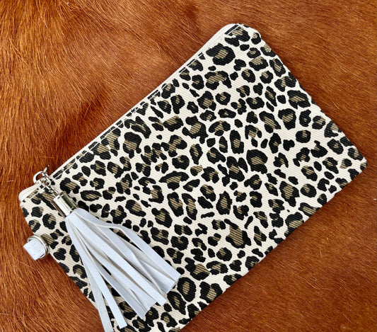 Leopard Print Pouch / Wristlet