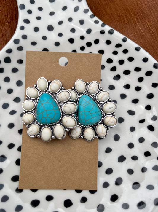 806 Turquoise Stone - Earring