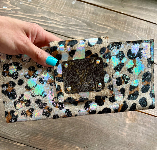 Leopard Hologram Print Wallet - Keep It Gypsy