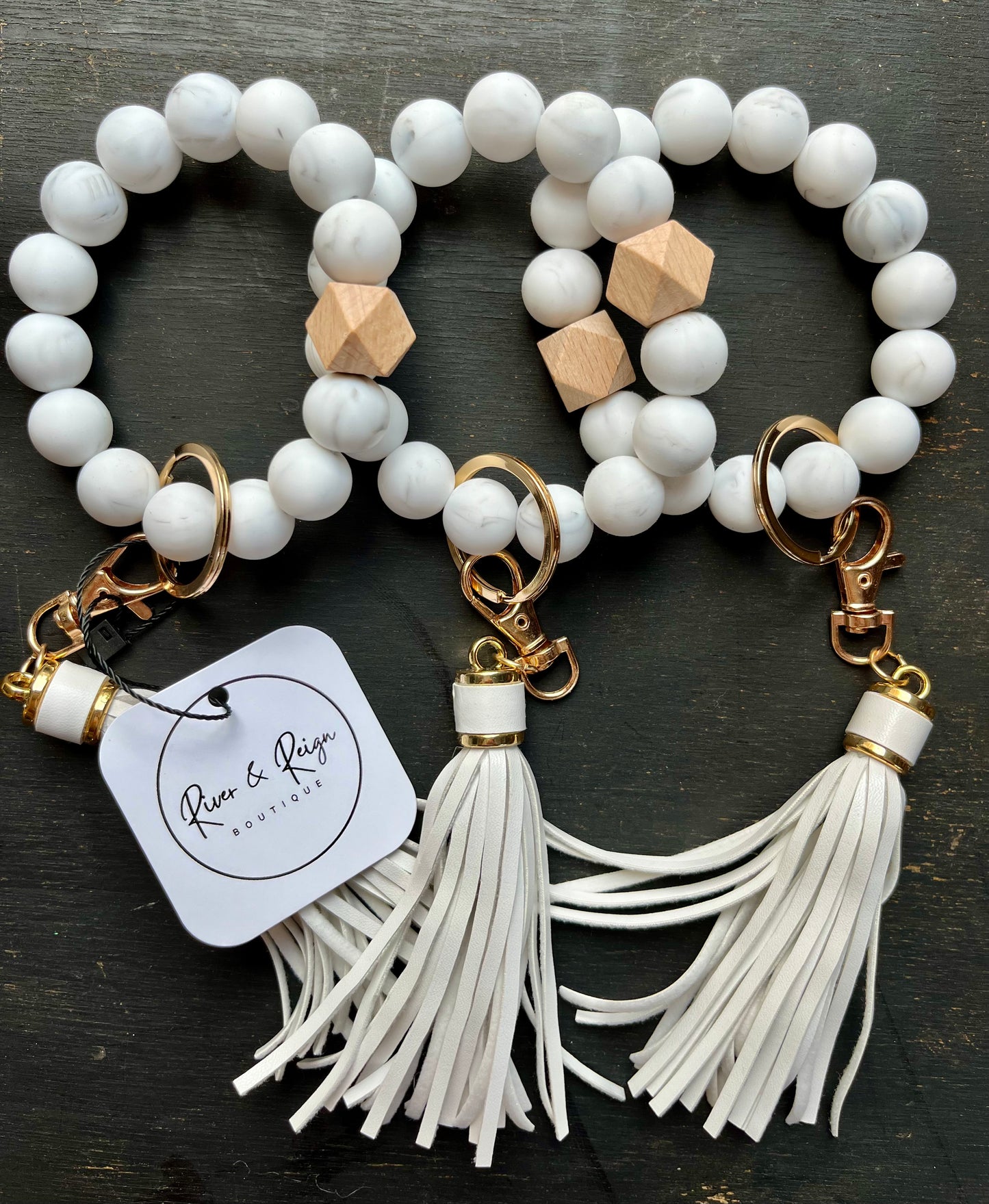 Beaded Bracelet Keychain