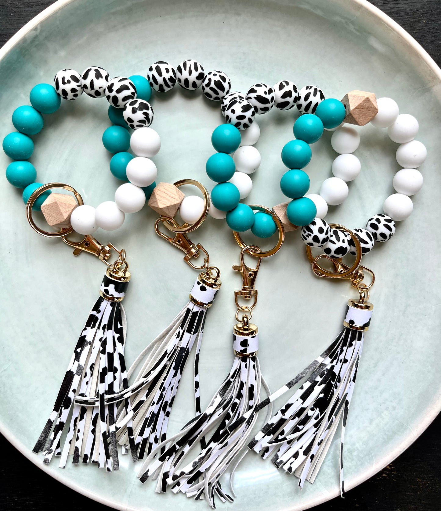 Beaded Bracelet Keychain