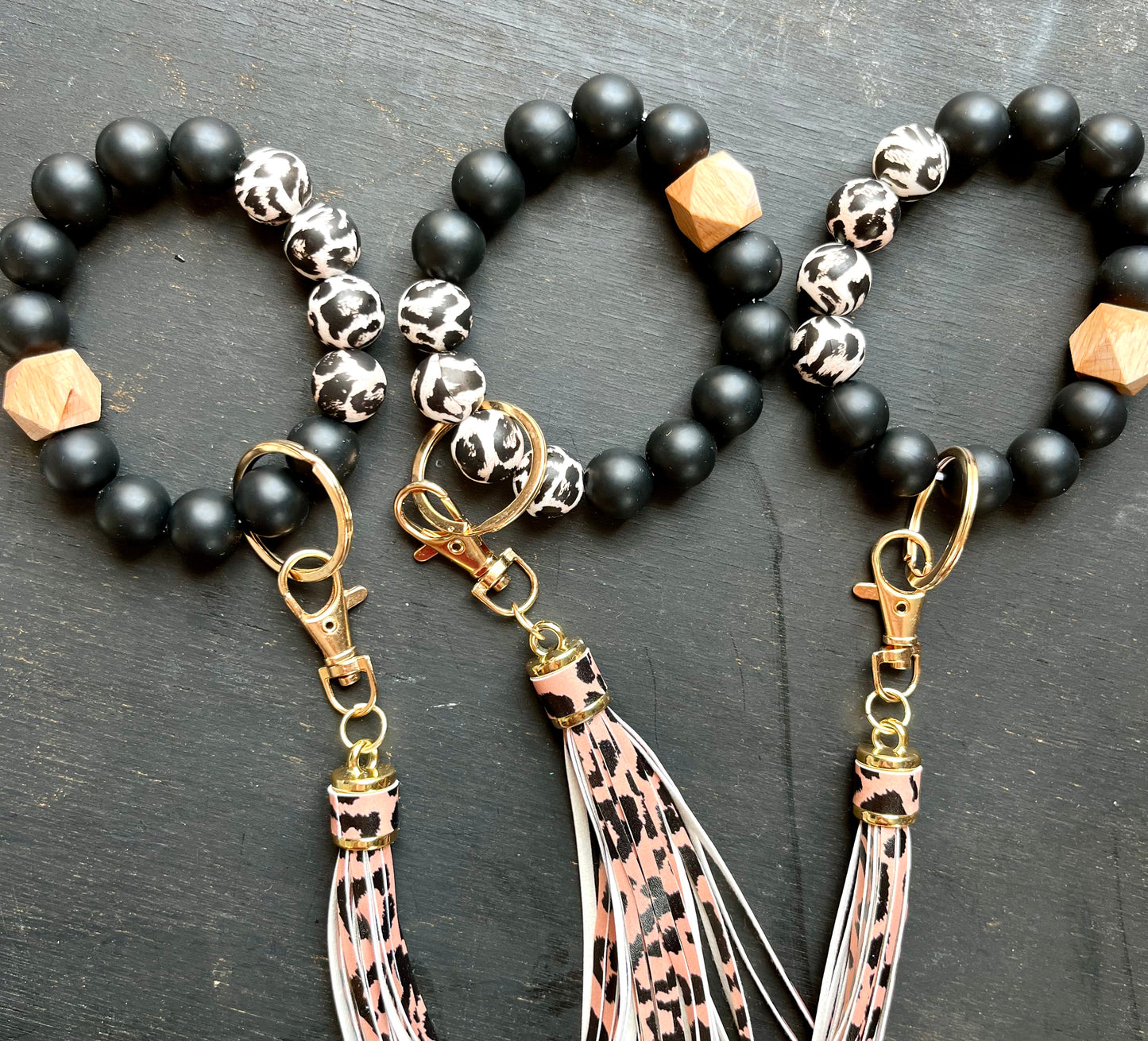 Beaded Bracelet Keychain