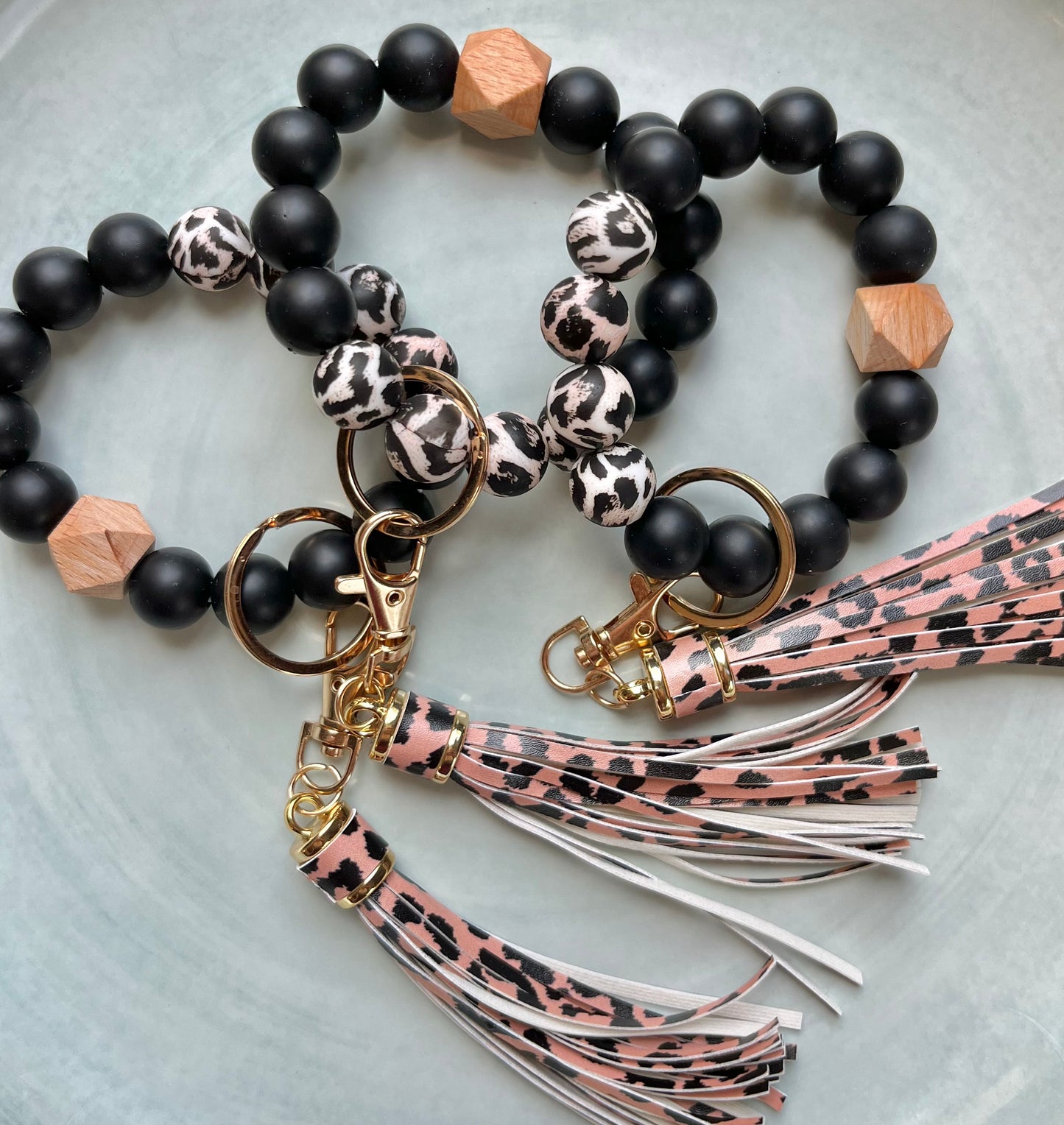 Beaded Bracelet Keychain