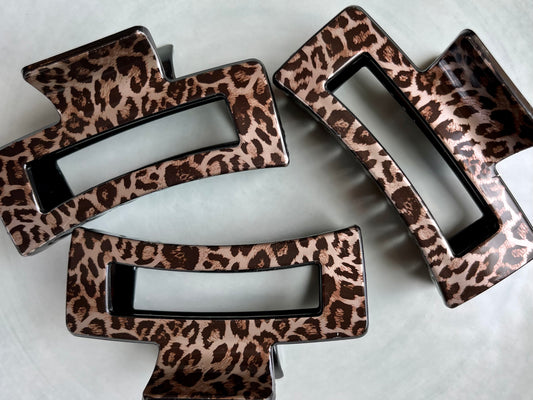 Leopard Print Hair Clip