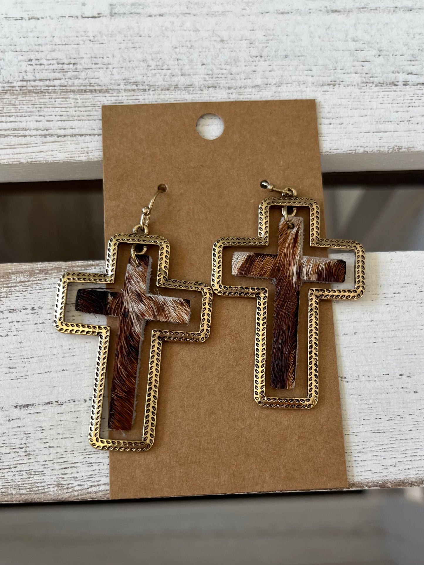Dangling Cross Earring