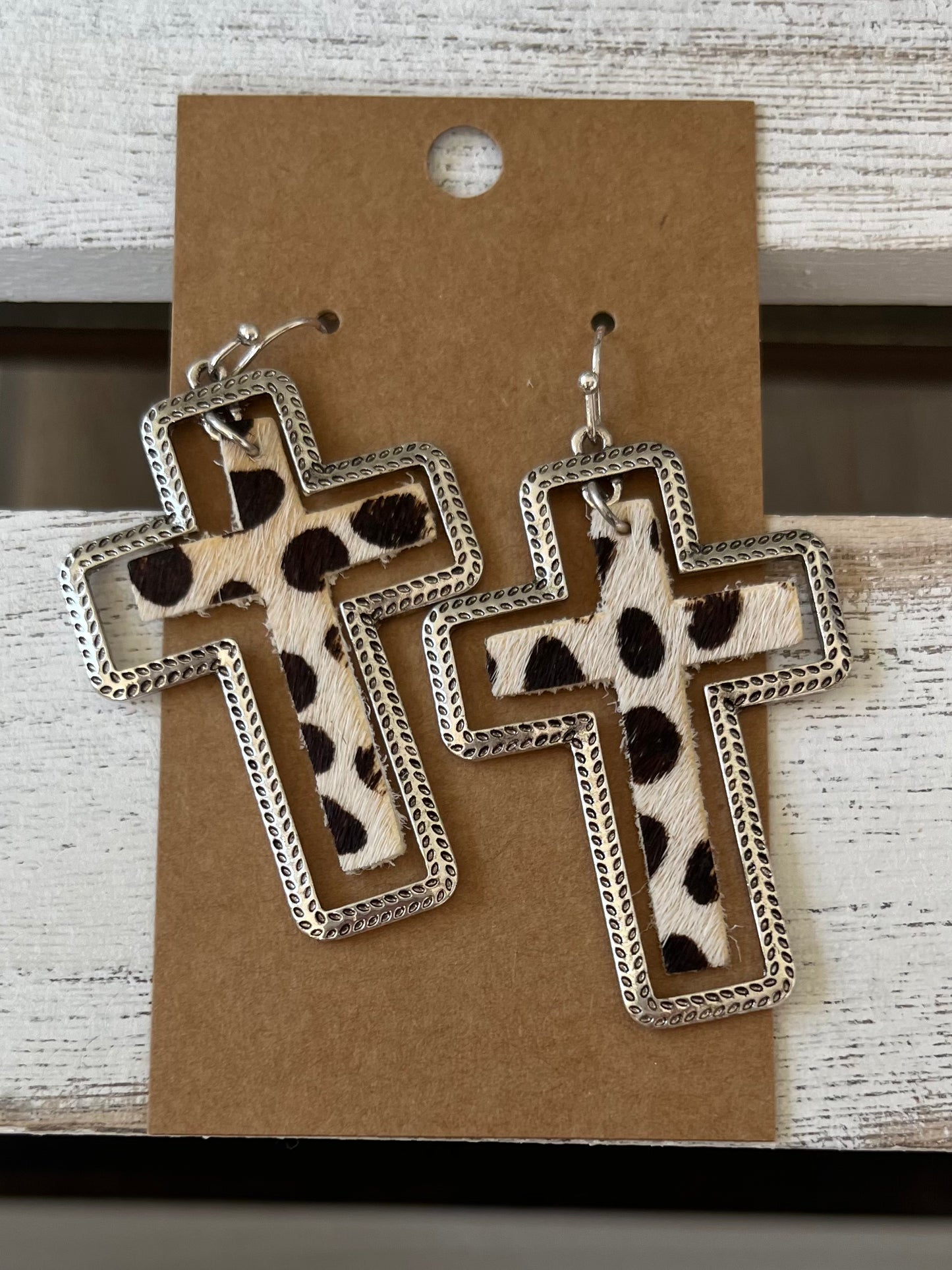 Dangling Cross Earring