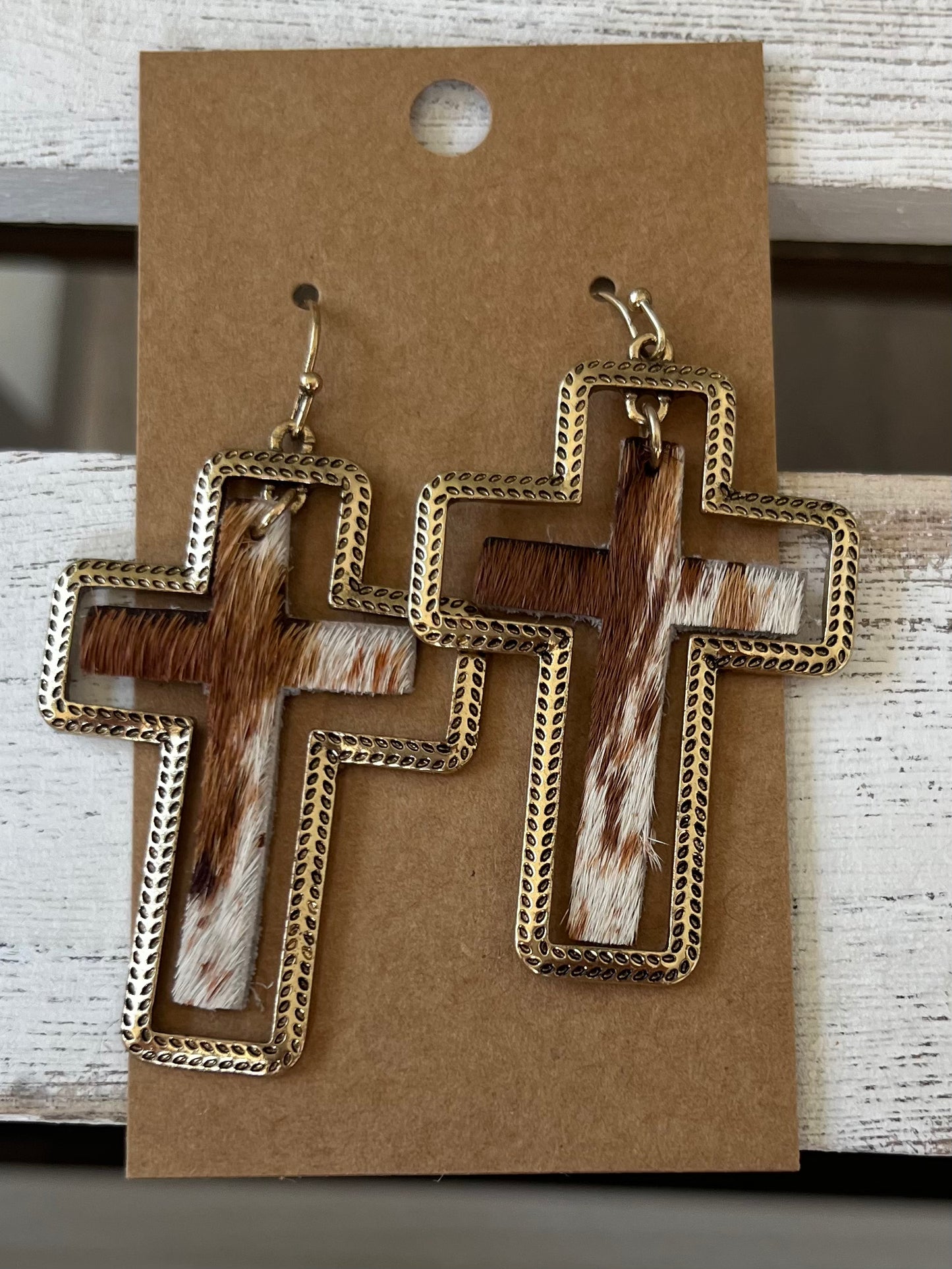 Dangling Cross Earring